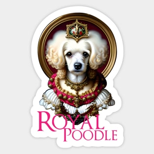 Royal Poodle Sticker